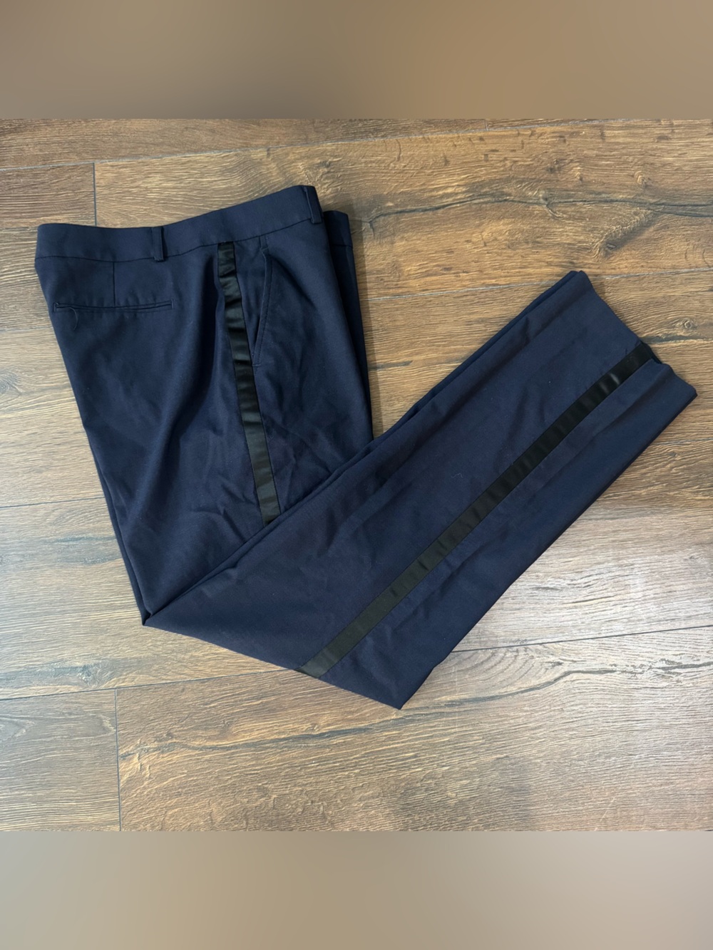 Elegant navy dress trousers